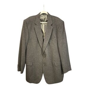 Jos. A. Bank Gordon Camel Hair Grey Two Button Blazer Size 50 XLG AG1